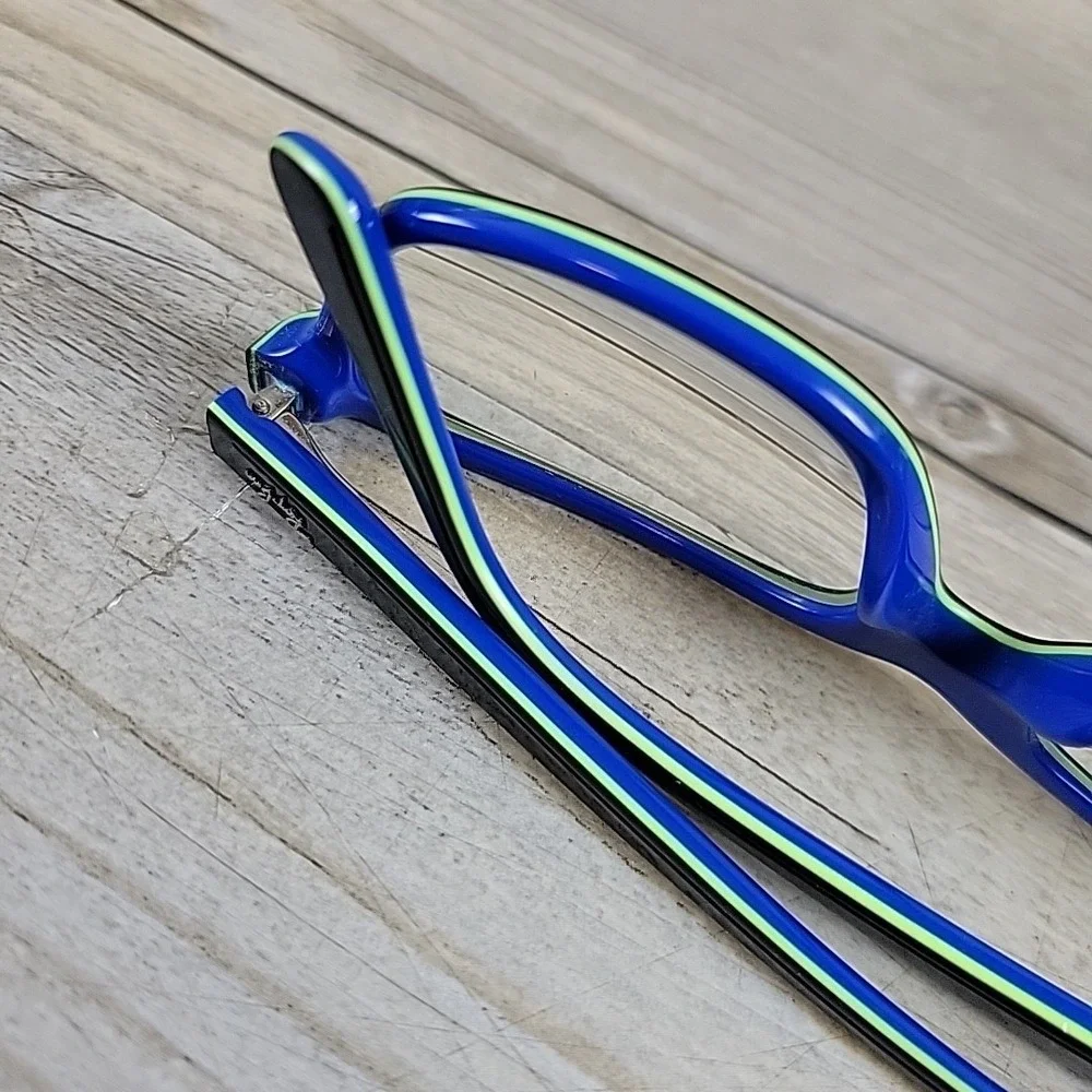 Ray-Ban Jr RB1536 3600 Youth Black Blue Square Eyeglasses 48-16 130 FRAMES ONLY‎